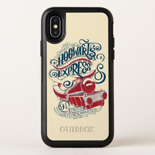 Harry Potter  Hogwarts Express Typography OtterBox Symmetry iPhone X Case