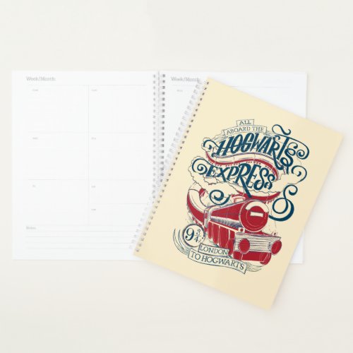 Harry Potter  Hogwarts Express Typography Planner