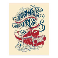 Harry Potter | Hogwarts Express Typography Postcard