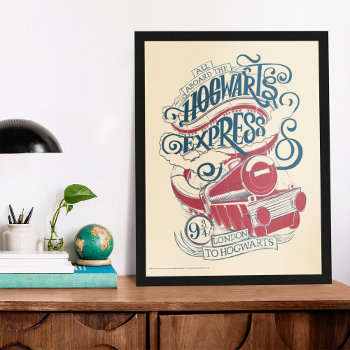 Harry Potter | Hogwarts Express Typography Poster by harrypotter at Zazzle