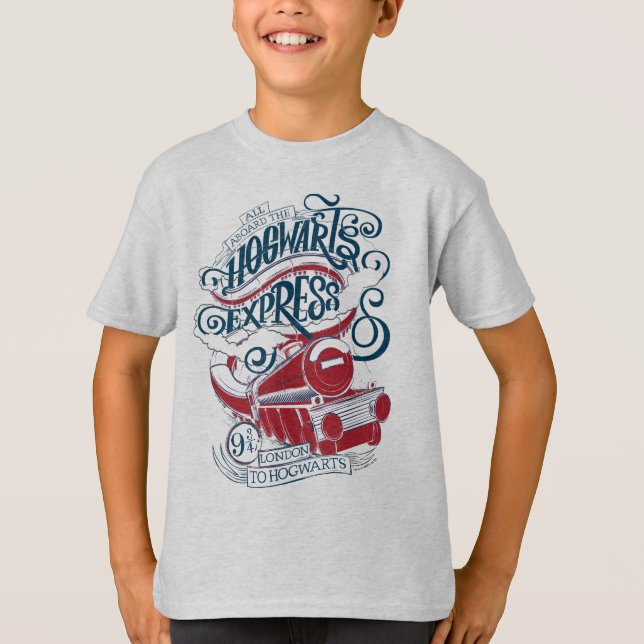 Harry Potter | Hogwarts Express Typography T-Shirt (Front)
