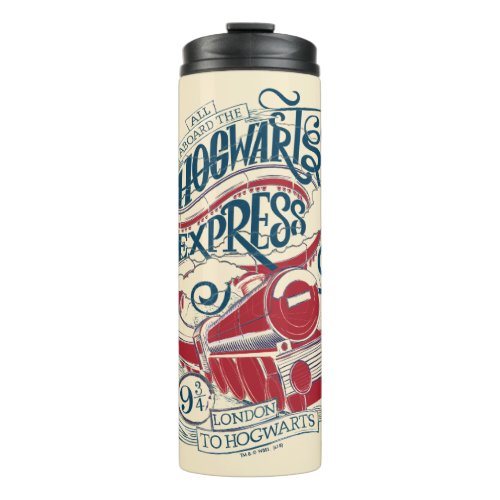 Harry Potter  Hogwarts Express Typography Thermal Tumbler