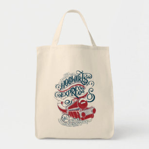 Harry Potter Hogwarts Express Typography Tote Bag