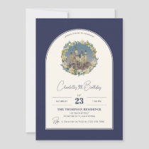 Harry Potter Hogwarts Floral Arch Birthday Invitation