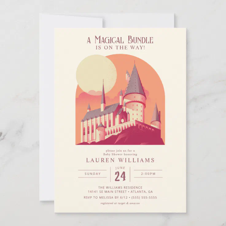 Harry Potter | Hogwarts Girl Baby Shower Invitation