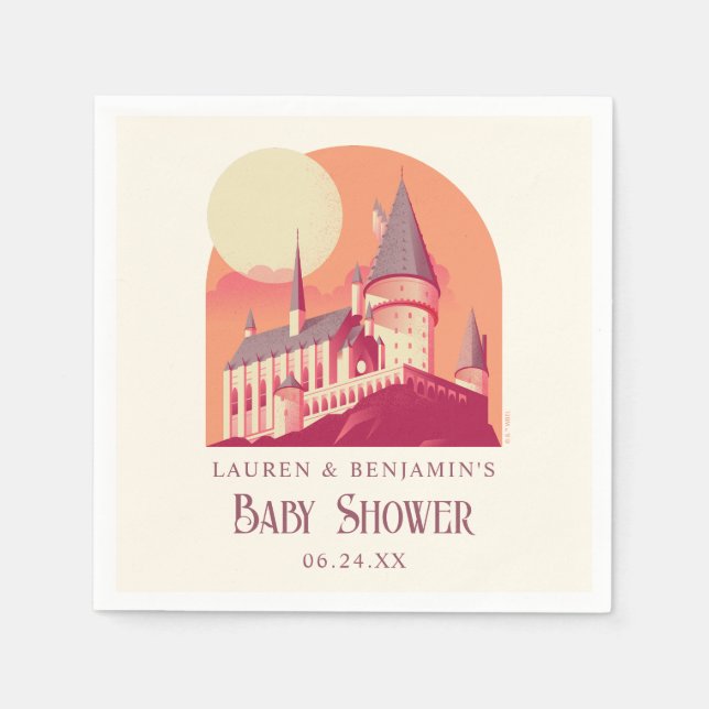 Harry Potter | Hogwarts Girl Baby Shower Napkins (Front)