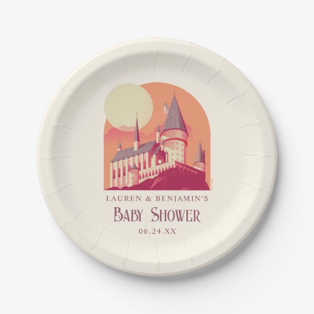 Harry Potter | Hogwarts Girl Baby Shower Paper Plates (Front)