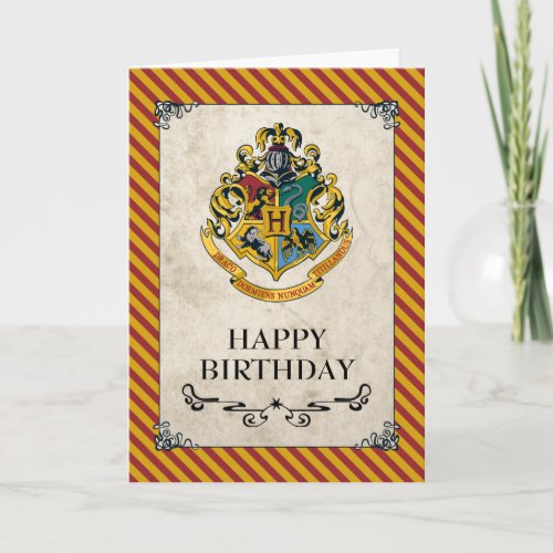 Harry Potter  Hogwarts Happy Birthday Card