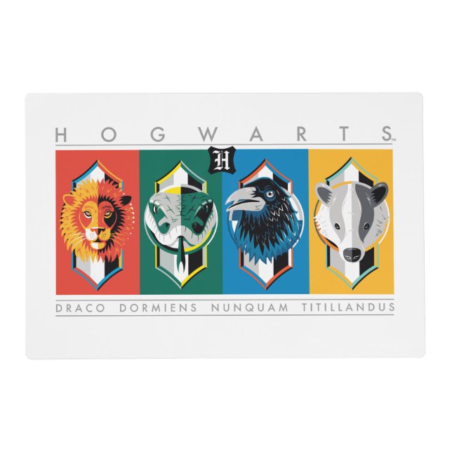 Harry Potter | HOGWARTS™ House Sigils Placemat (Front)