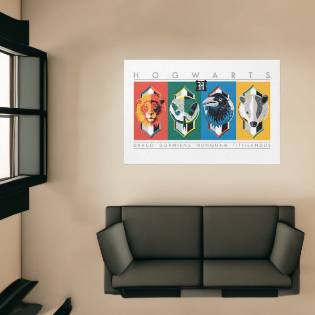 Harry Potter | HOGWARTS™ House Sigils Rug (Insitu (Indoor 1))