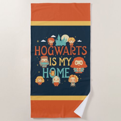 HARRY POTTER  HOGWARTS IS MY HOME BEACH TOWEL