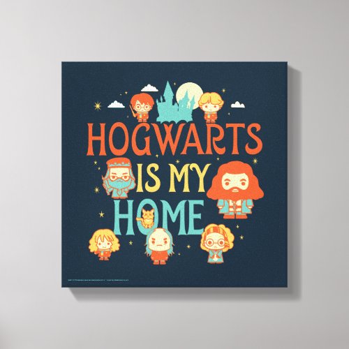 HARRY POTTER  HOGWARTS IS MY HOME CANVAS PRINT