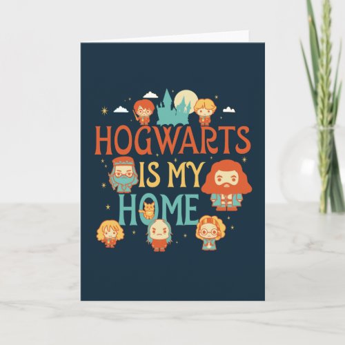 HARRY POTTER  HOGWARTS IS MY HOME CARD