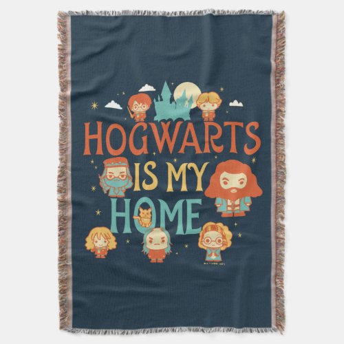 HARRY POTTER  HOGWARTS IS MY HOME THROW BLANKET