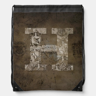 Harry Potter Hogwarts Monogram Drawstring Bag