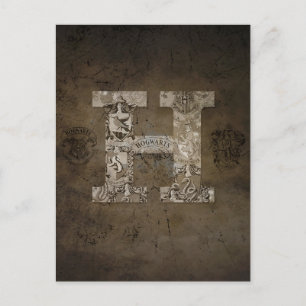 Harry Potter Hogwarts Monogram Postcard
