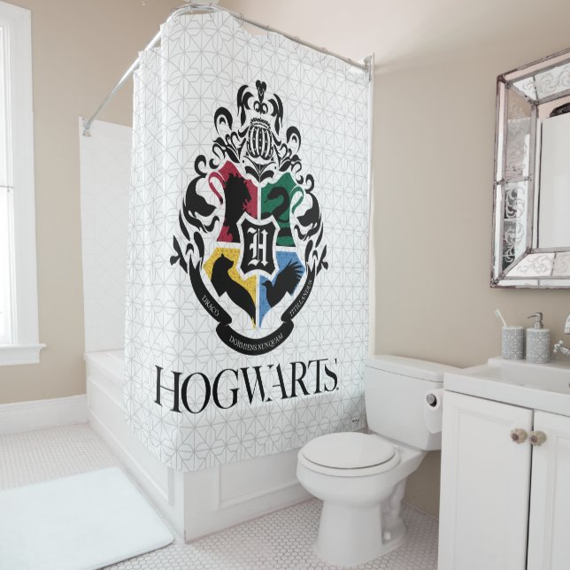 Harry Potter | HOGWARTS™ Pride School Crest Shower Curtain (In Situ)