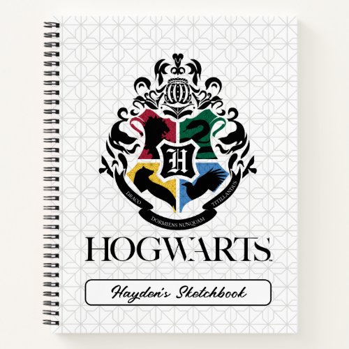 Harry Potter  HOGWARTS Pride School Crest Sketch Notebook