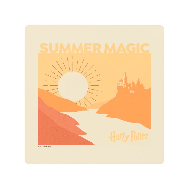 HARRY POTTER™ | HOGWARTS™ Summer Magic Metal Print (Front)