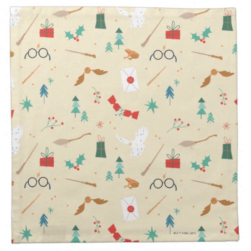 Harry Potter  Holiday Icon Pattern Cloth Napkin