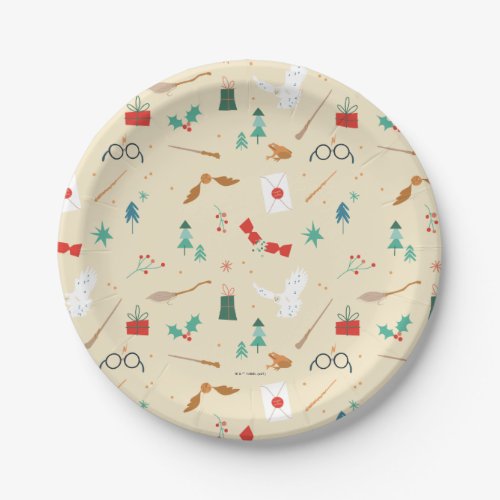 Harry Potter  Holiday Icon Pattern Paper Plates