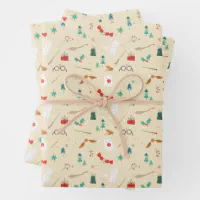 Harry Potter, Holiday Icon Pattern Wrapping Paper Sheets