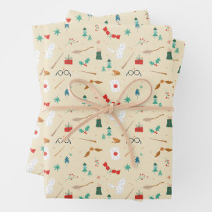 Harry Potter   Holiday Icon Pattern Wrapping Paper Sheets