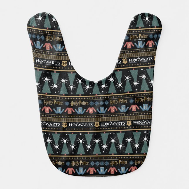 HARRY POTTER™ Holiday Sweater Pattern Baby Bib (Front)