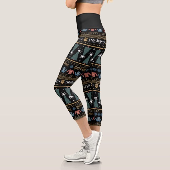 HARRY POTTER™ Holiday Sweater Pattern Capri Leggings (Left)