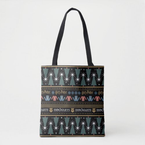 HARRY POTTER Holiday Sweater Pattern Tote Bag