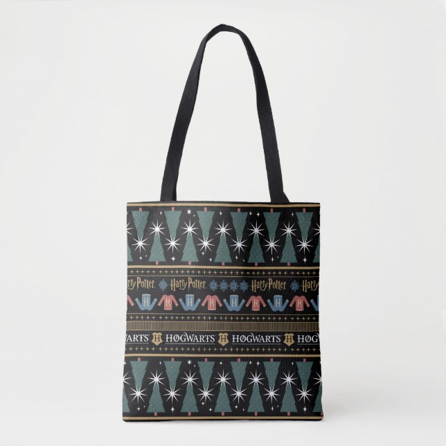 HARRY POTTER™ Holiday Sweater Pattern Tote Bag (Front)