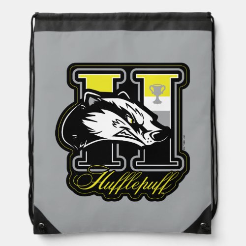 HARRY POTTER  HUFFLEPUFF Athletic Badge Drawstring Bag