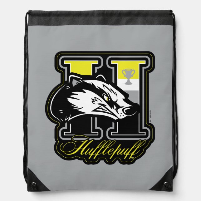HARRY POTTER™ | HUFFLEPUFF™ Athletic Badge Drawstring Bag (Front)