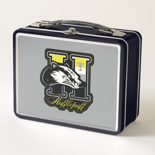 HARRY POTTER  HUFFLEPUFF Athletic Badge Metal Lunch Box