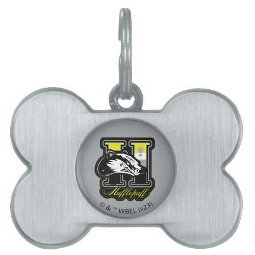 HARRY POTTER  HUFFLEPUFF Athletic Badge Pet ID Tag