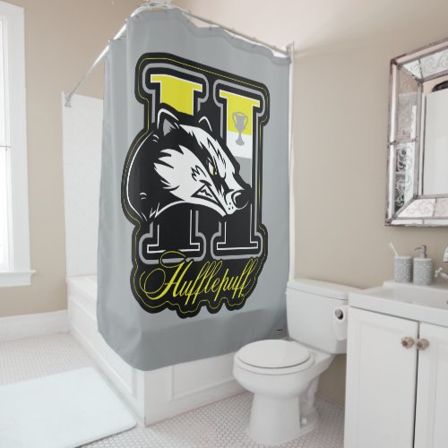 HARRY POTTER  HUFFLEPUFF Athletic Badge Shower Curtain