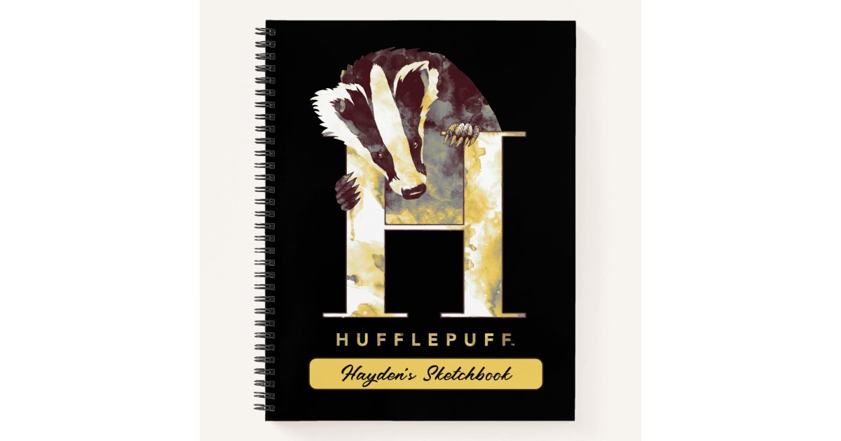 Harry Potter | HUFFLEPUFF™ Badger Drawing Notebook | Zazzle