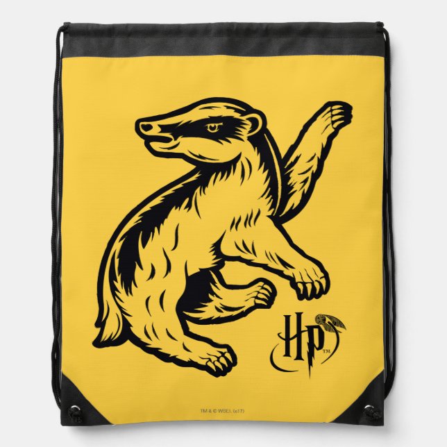 Harry Potter | Hufflepuff Badger Icon Drawstring Bag (Front)