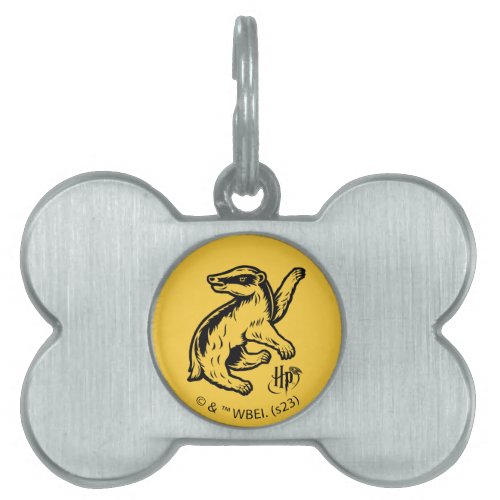 Harry Potter  Hufflepuff Badger Icon Pet ID Tag