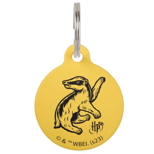 Harry Potter  Hufflepuff Badger Icon Pet ID Tag