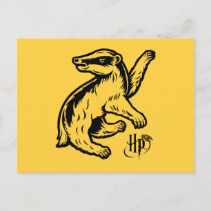 Harry Potter   Hufflepuff Badger Icon Postcard