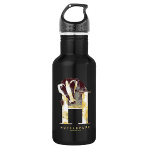 Harry Potter | HUFFLEPUFF™ Badger Watercolor Stainless Steel Water Bottle