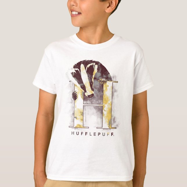Harry Potter | HUFFLEPUFF™ Badger Watercolor T-Shirt (Front)