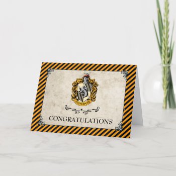 Harry Potter | Hufflepuff Congratulations Card by harrypotter at Zazzle