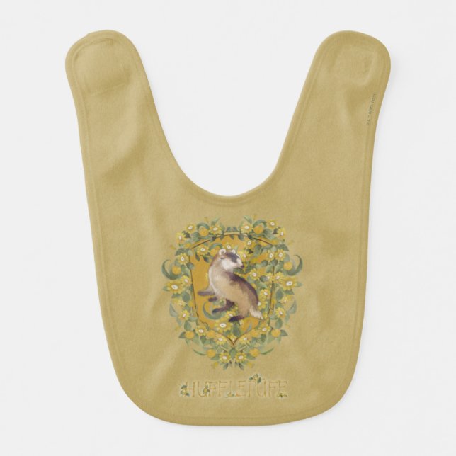 HARRY POTTER™ | HUFFLEPUFF™ Crest Baby Bib (Front)
