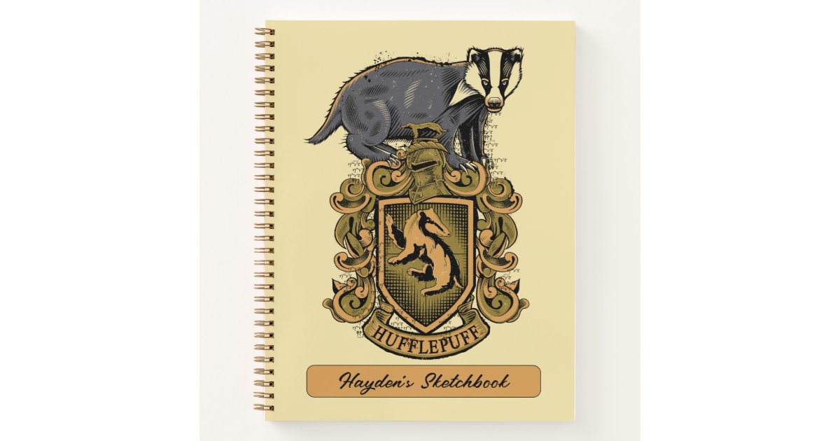 Harry Potter Vintage Hogwarts Crest Hardcover Spiral Journal Notebook