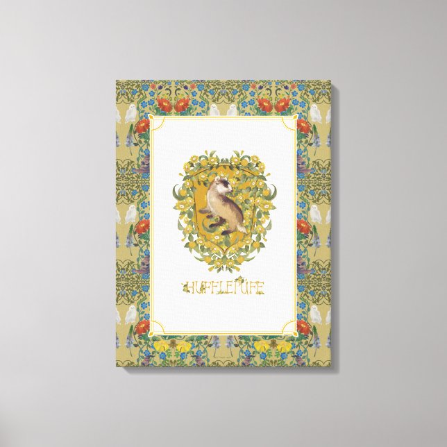 HARRY POTTER™ | HUFFLEPUFF™ Crest Canvas Print (Front)