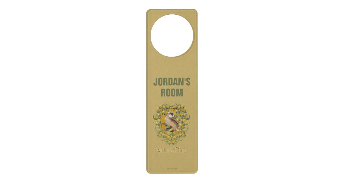 HARRY POTTER™ | HUFFLEPUFF™ Crest Door Hanger | Zazzle