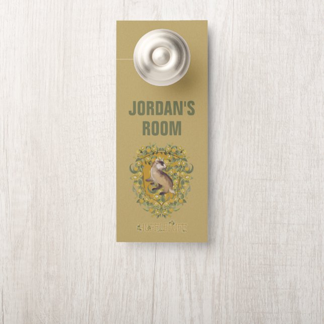 HARRY POTTER™ | HUFFLEPUFF™ Crest Door Hanger (On Knob)