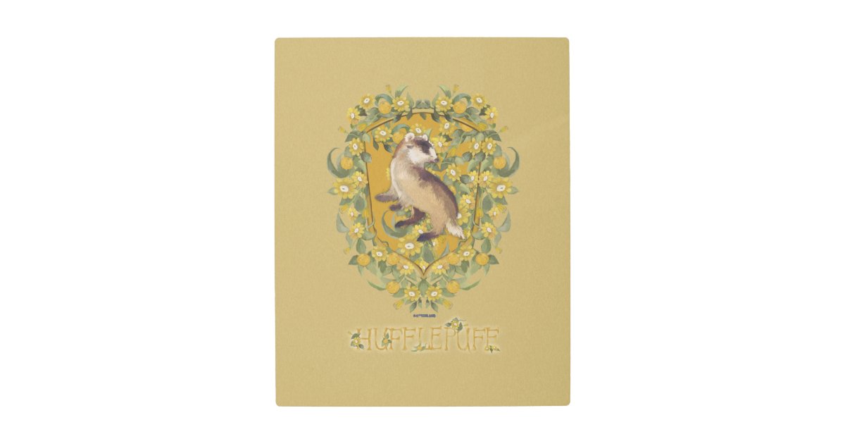 HARRY POTTER™ | HUFFLEPUFF™ Crest Metal Print | Zazzle